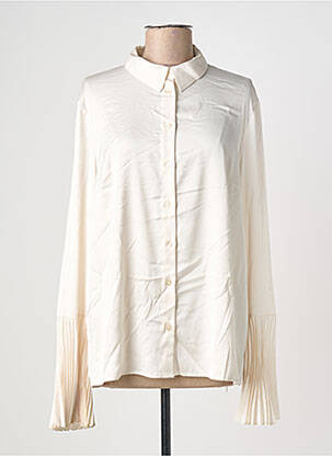 Chemisier coupe fluide manches longues beige IMPERIAL femme
