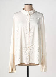 Chemisier coupe fluide manches longues beige IMPERIAL femme