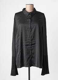 Chemisier coupe droite manches longues noir IMPERIAL femme