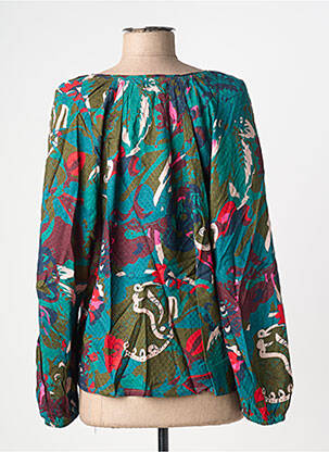 Blouse tissage popeline manches longues vert WHITE STUFF femme