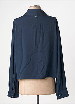 Veste casual poches bleu PLEASE femme