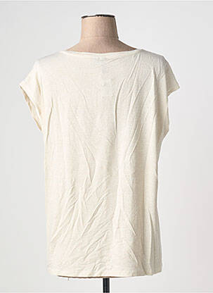 T-shirt coupe droite manches courtes or PIECES femme