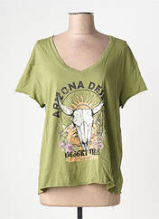 T-shirt vert PLEASE femme seconde vue