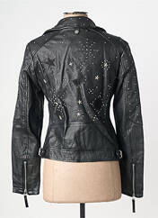 Veste en cuir noir GIPSY BY MAURITIUS femme seconde vue