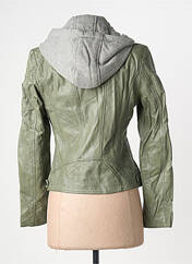 Veste en cuir vert GIPSY BY MAURITIUS femme seconde vue