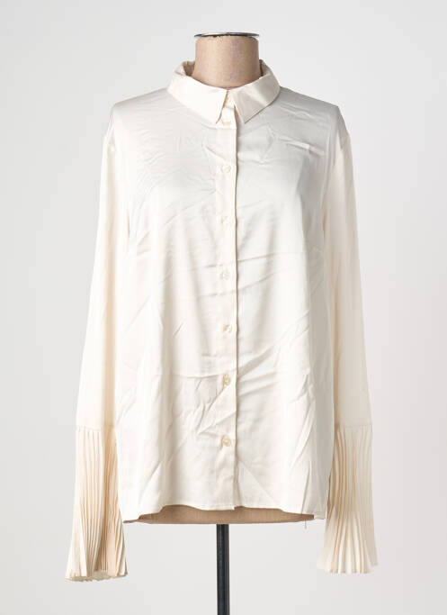 Chemisier coupe fluide manches longues beige IMPERIAL femme