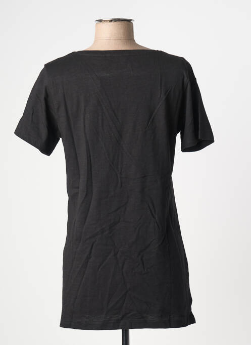 T-shirt sérigraphie avec strass manches courtes noir CREAM femme