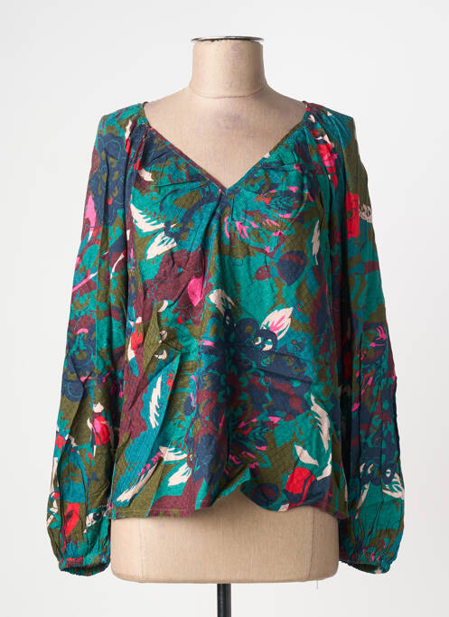 Blouse imprimé fleurs manches longues vert WHITE STUFF femme