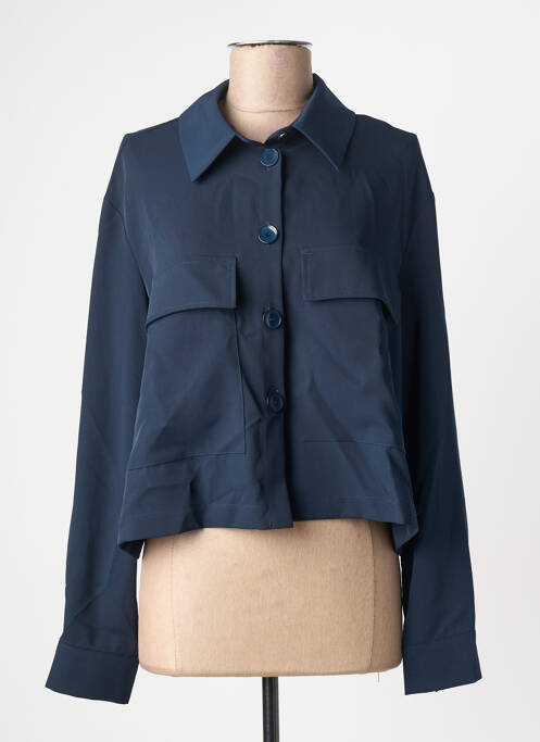 Veste casual poches bleu PLEASE femme