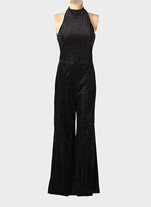 Combi-pantalon fermeture zippée au dos sans manche noir ICHI femme