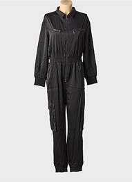 Combi-pantalon col chemisier manches longues noir FREEMAN T.PORTER femme