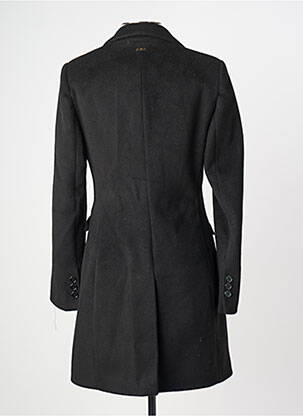 Manteau long fermeture boutonnée sur le devant sans capuche noir FRACOMINA femme