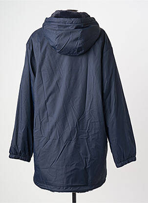 Imperméable manches longues a capuche bleu ONLY femme