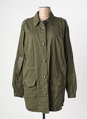 Veste casual coupe droite vert CREAM femme