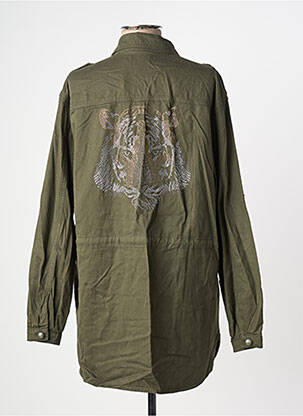 Veste casual coupe droite vert CREAM femme