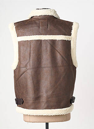 Veste casual coupe droite marron ONLY femme