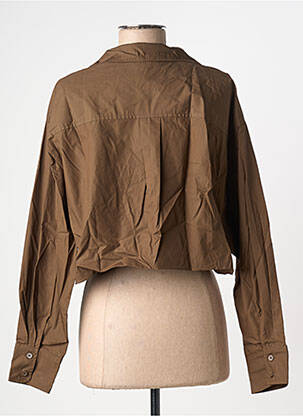 Veste casual coupe droite marron GRACE & MILA femme