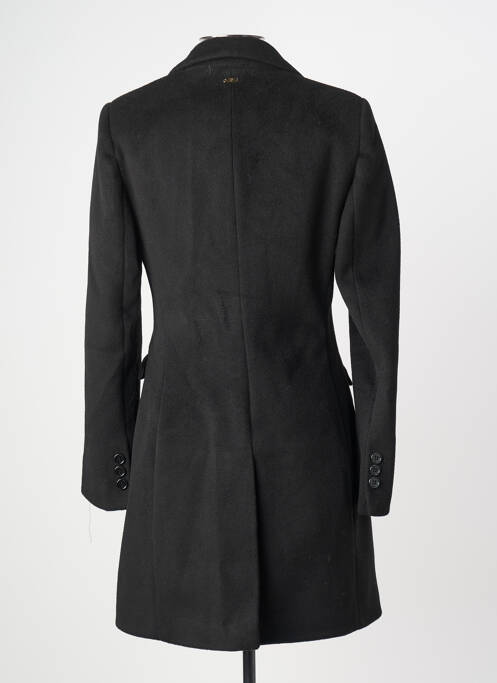 Manteau long fermeture boutonnée sur le devant sans capuche noir FRACOMINA femme