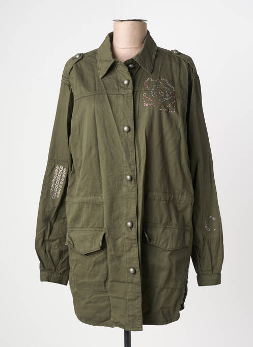 Veste casual coupe droite vert CREAM femme
