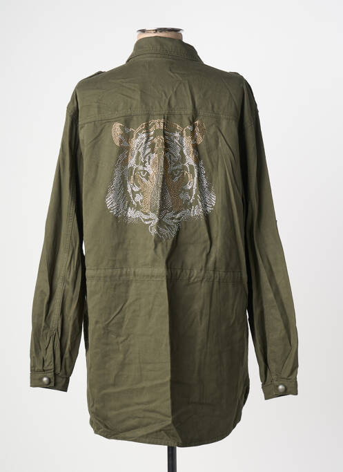 Veste casual coupe droite vert CREAM femme