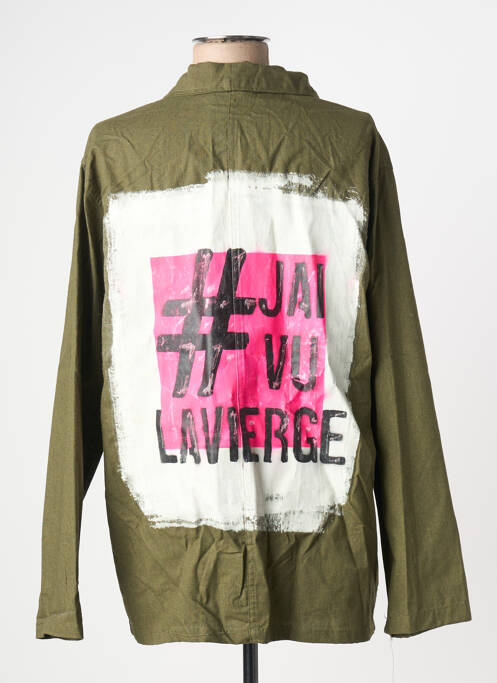 Veste casual coupe droite vert L'ANTI CHER femme