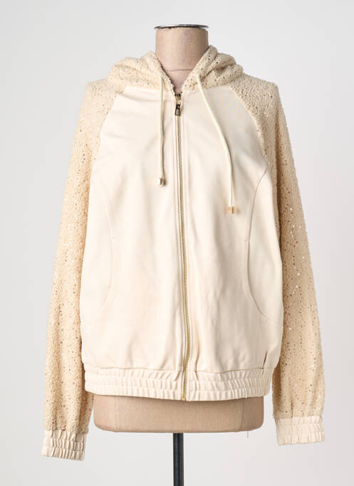 Veste casual poches beige FRACOMINA femme