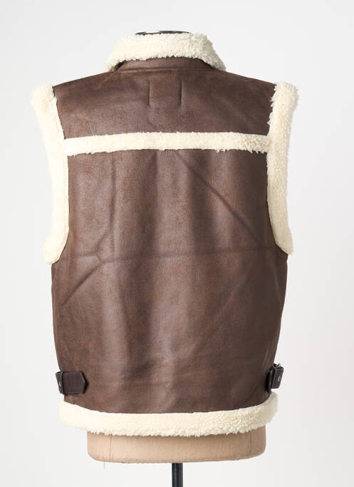 Veste casual coupe droite marron ONLY femme