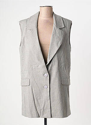 Blazer coupe cintrée gris FRACOMINA femme