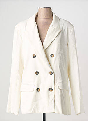 Blazer coupe cintrée blanc FRACOMINA femme