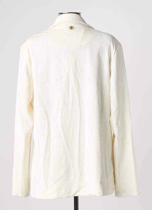 Blazer coupe cintrée blanc FRACOMINA femme