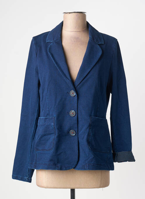 Veste casual col tailleur bleu WHITE STUFF femme