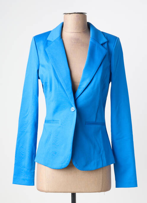 Blazer coupe cintrée bleu ICHI femme