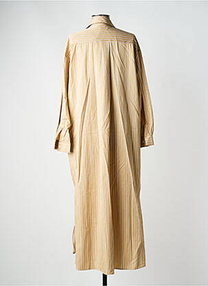 Robe longue manches longues manches longues beige GRACE & MILA femme