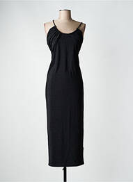 Robe longue fines bretelles fines bretelles noir GRACE & MILA femme