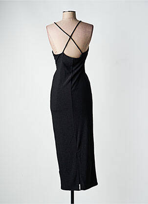 Robe longue fines bretelles fines bretelles noir GRACE & MILA femme