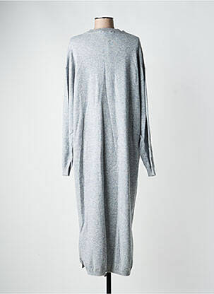 Robe pull tissage chiné manches longues gris TWNS THE LABEL femme