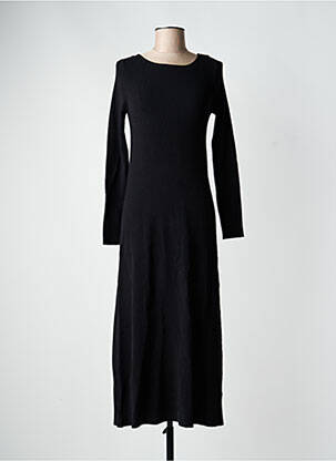 Robe pull stretch manches longues noir GRACE & MILA femme