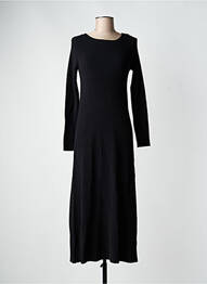 Robe pull stretch manches longues noir GRACE & MILA femme