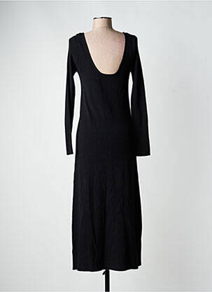 Robe pull stretch manches longues noir GRACE & MILA femme