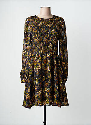 Robe courte manches longues manches longues noir MOLLY BRACKEN femme