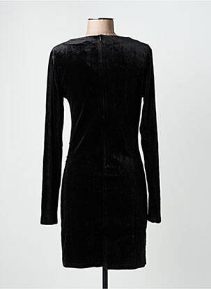Robe courte fermeture zippée au dos manches longues noir GRACE & MILA femme
