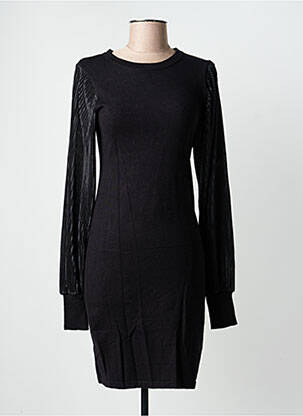 Robe mi-longue manches longues manches longues noir MOLLY BRACKEN femme