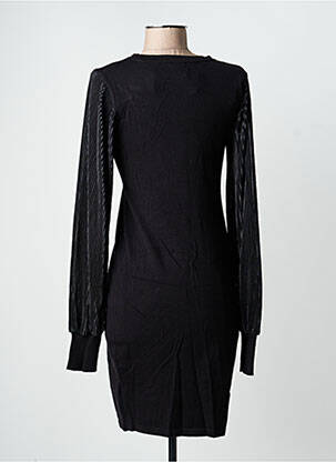 Robe mi-longue manches longues manches longues noir MOLLY BRACKEN femme