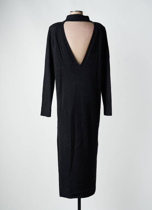 Robe longue manches longues manches longues noir KARMA KOMA femme