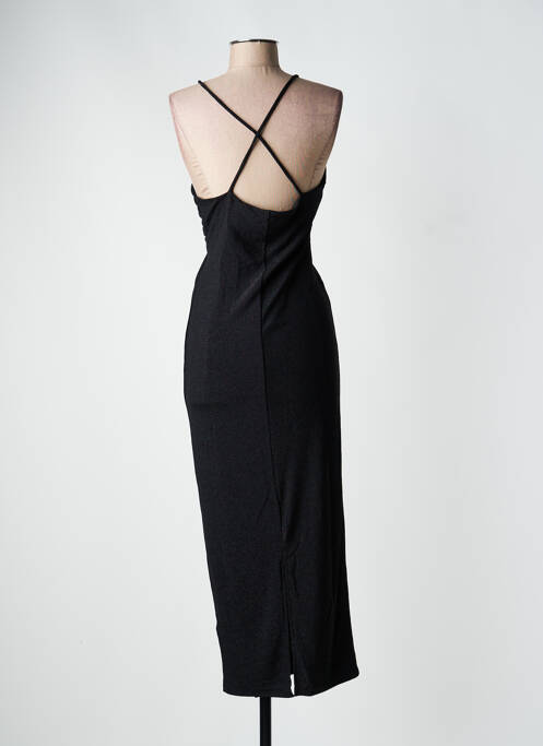 Robe longue fines bretelles fines bretelles noir GRACE & MILA femme