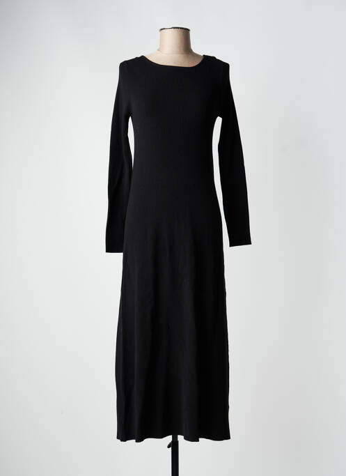 Robe pull stretch manches longues noir GRACE & MILA femme