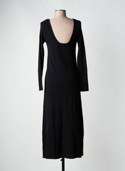 Robe pull stretch manches longues noir GRACE & MILA femme