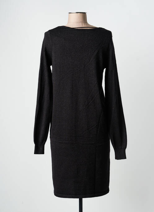 Robe pull col v manches longues noir VERO MODA femme