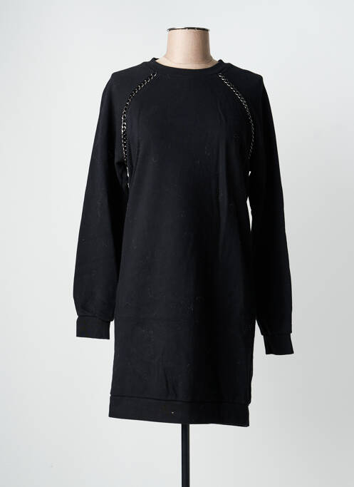 Robe courte manches longues manches longues noir FREEMAN T.PORTER femme
