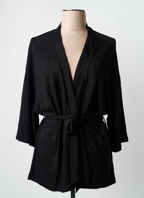 Veste kimono noir GRACE & MILA femme